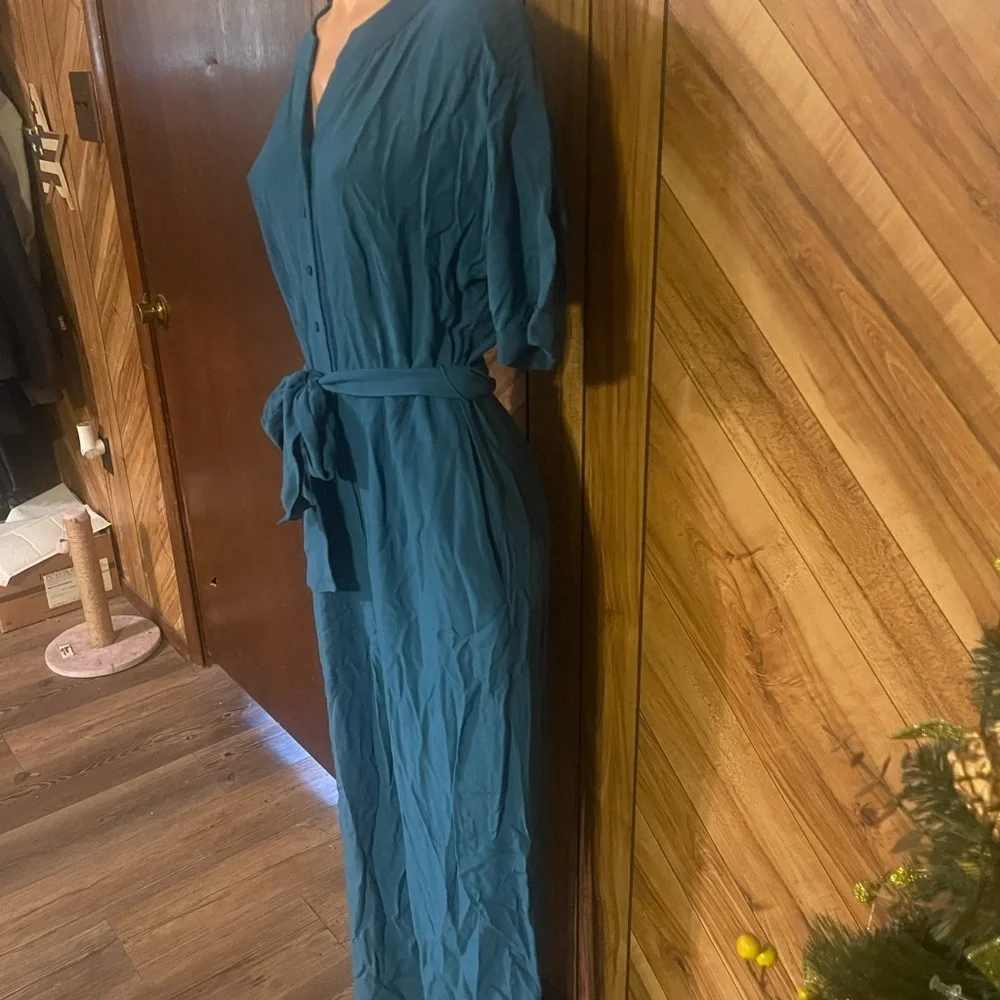 Boden Women’s Size 6R Blue Viscose Bryony Jumpsuit - Picture 7 of 13